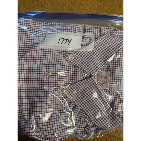 Brooks Brothers Red Blue White Gingham Check Original Polo Button Down Shirt XL - Picture 7 of 7